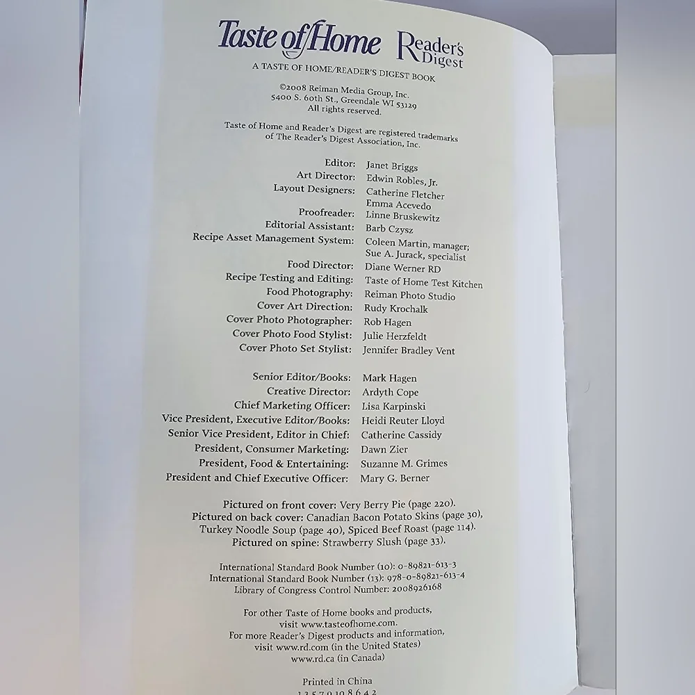 Taste of Home Guilt-Free Cooking Book